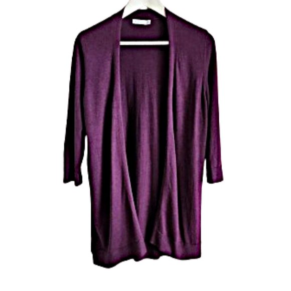 Reitmans purple open front knit cardigan - Picture 1 of 9
